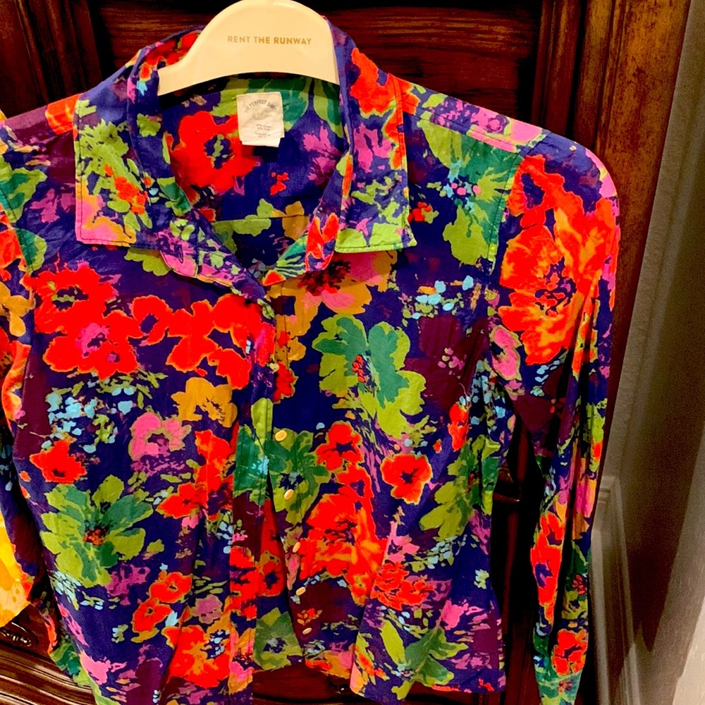 JCrew Floral shirt